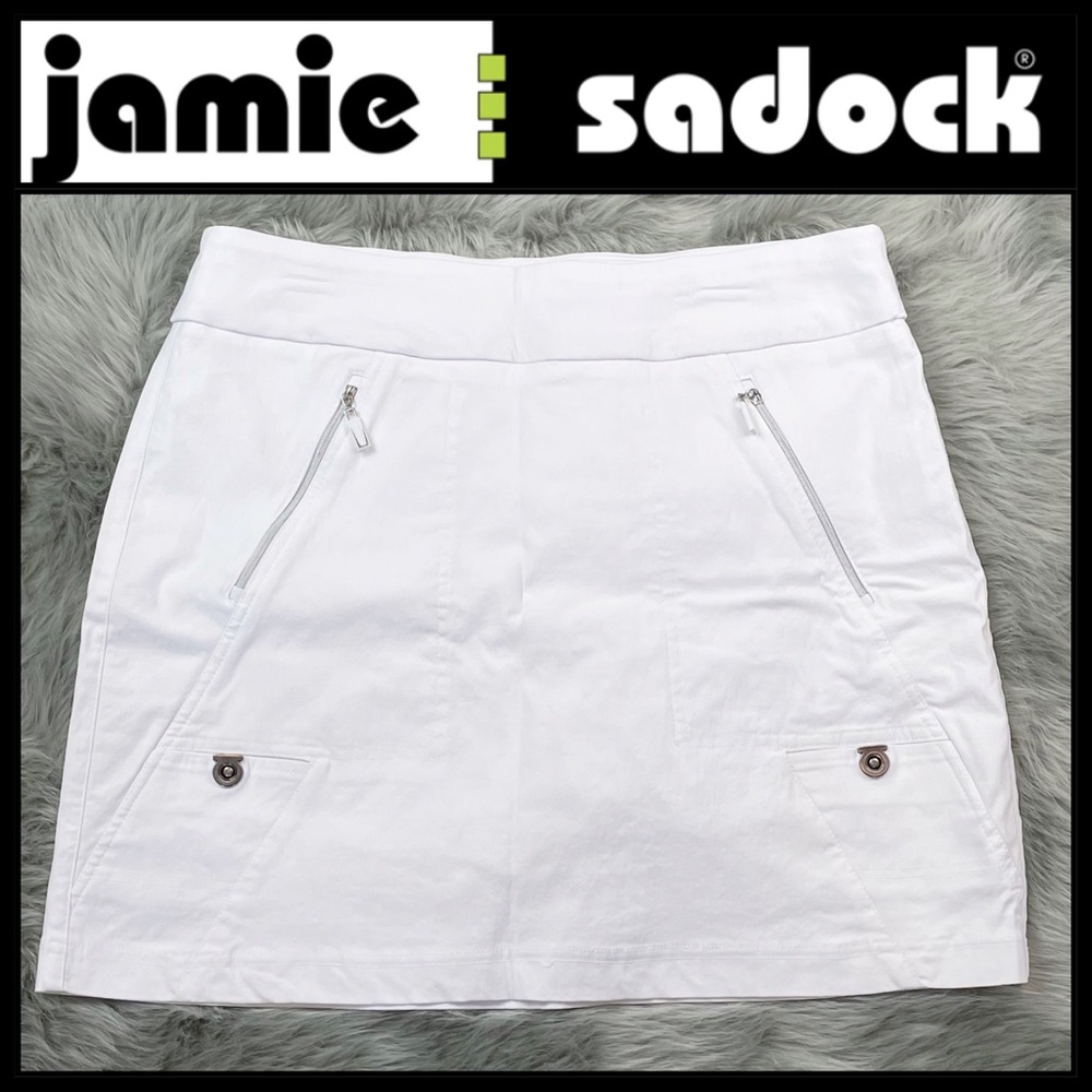 Jamie Sadock White Pull On Athletic Skirt/Skort